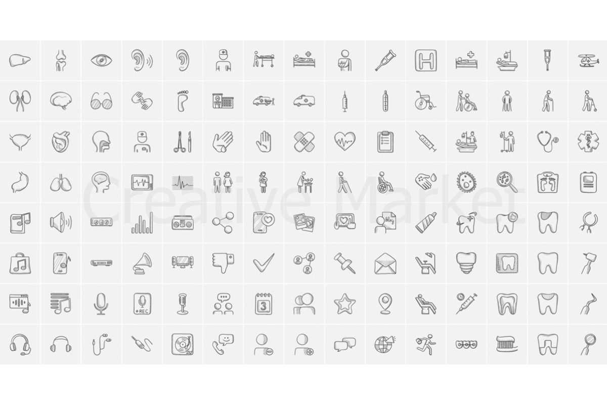 2200 vector sketch icons mega pack, an Outline Icon by Visual Generation (Photo 11 of 21)