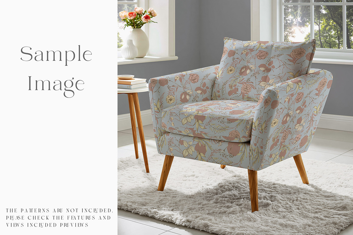 Armchair Upholstery Mockup, a Household Mockup by mock-ups (Photo 8 of 13)