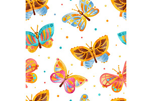 Beautiful Butterflies Seamless