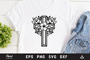 Religious Flower Crosses SVG files, an Object Graphic by ClipartMuchLove (Thumbnail 2 of 7)