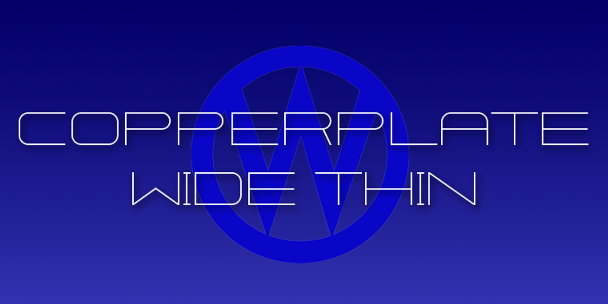 Copperplate Wide, a Sans Serif Font by Wiescher-Design (Photo 1 of 10)