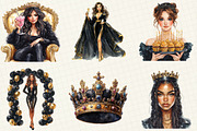 Birthday Queen Sublimation Clipart, an Illustration by OK Design (Thumbnail 3 of 5)