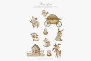 Nursery Farm Animals Clipart Set, an Animal Illustration by Pati Paints (Thumbnail 4 of 10)
