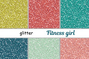 Fitness Girl Glitter, a Texture Graphic by GlamArtZhanna (Thumbnail 1 of 2)