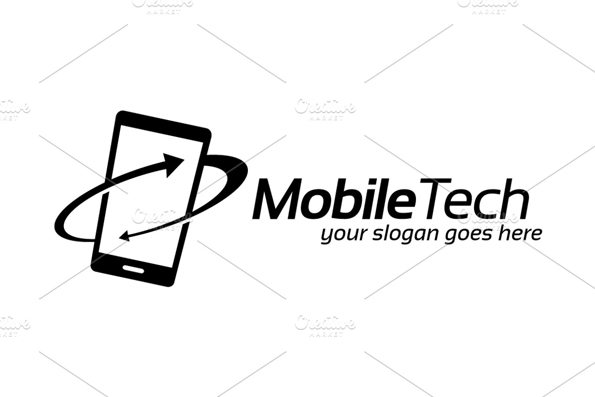 Mobile Sync Symbol Design, a Branding & Logo Template by Toko Pak Sabar (Photo 4 of 6)