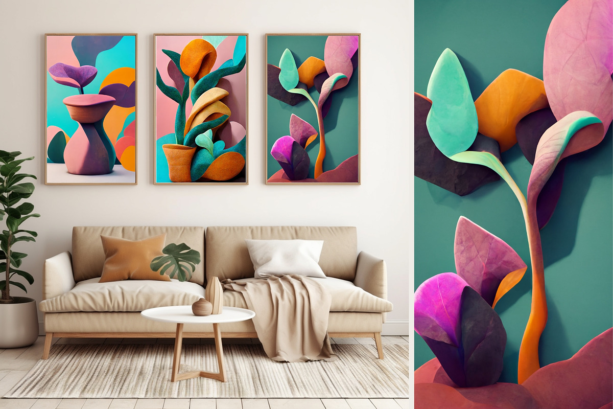 15 pop art abstract plant modern, a Decorative Illustration by ARTOZEN DIGITAL (Photo 12 of 15)