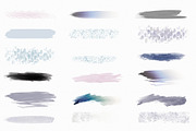 Blushing Blues Watercolor Strokes, a Texture Illustration by ClipartBrat Graphics (Thumbnail 2 of 2)