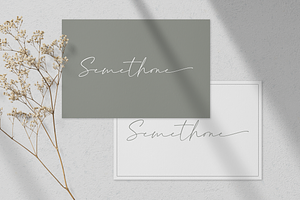 Semethone - Modern Calligraphy Font