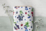 Watercolor Fresh Berries, a Decorative Illustration by Hanna Hryharenka (Thumbnail 12 of 16)