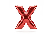 Red Metallic Letter X Foil Balloon P, a School & Education Photo by shahsoft (Thumbnail 1 of 2)
