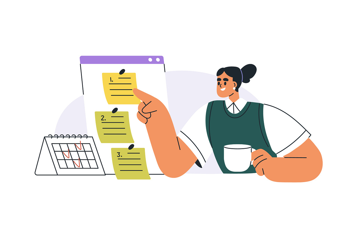 Time management. Business concept, a Work Illustration by Good Studio (Photo 9 of 9)