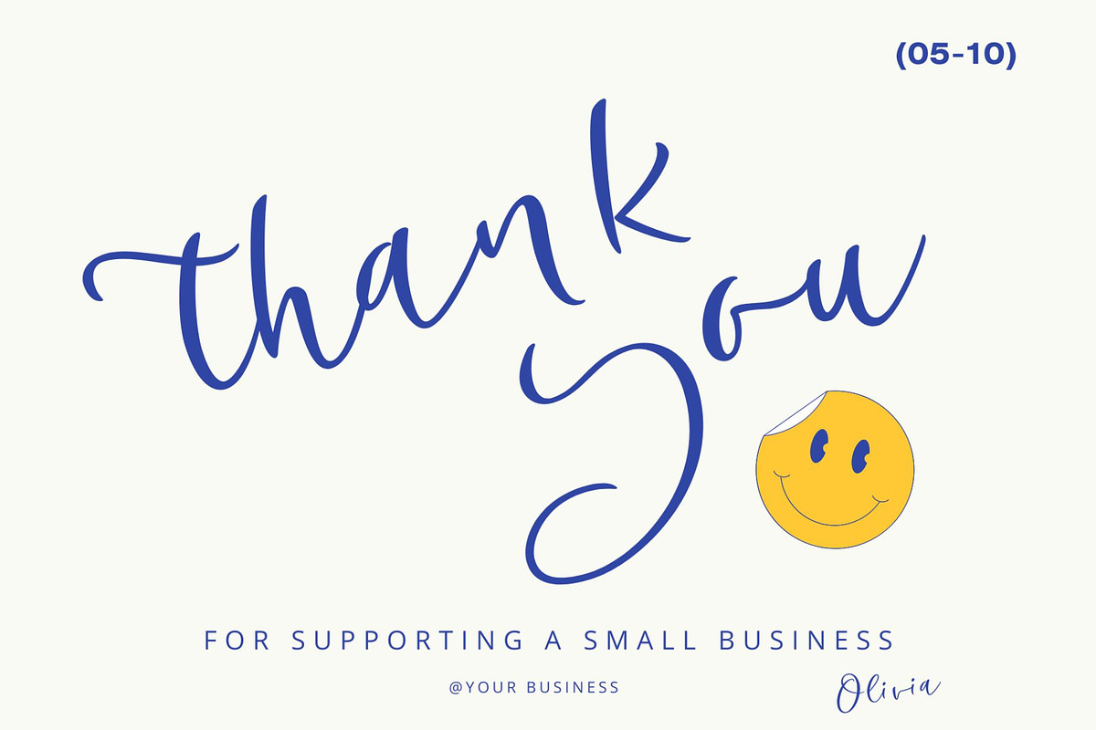Card Template Thank You, a Graphic by Dheny Designer (Photo 6 of 11)