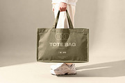 Large Tote Bag Mockup, a Product Mockup by Design Squad (Thumbnail 4 of 4)