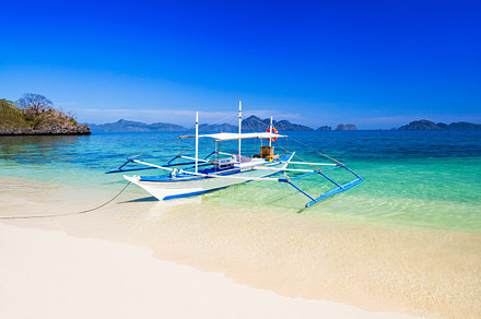 Filipino boat containing boat, philippines, and tropical, a Nature Photo by saiko3p