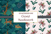 Crewelwork Patterns Jacobean Style, a Pattern Graphic by RachelStudio (Thumbnail 4 of 10)