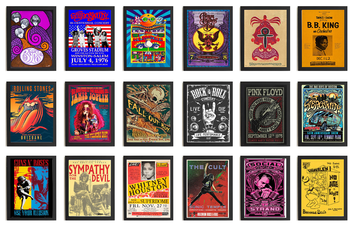 Vintage Concert Poster, Retro Poster, a Wallpaper Photo by Chipshpow Graphics (Photo 6 of 9)
