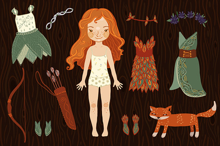 Dress up paper fairy doll