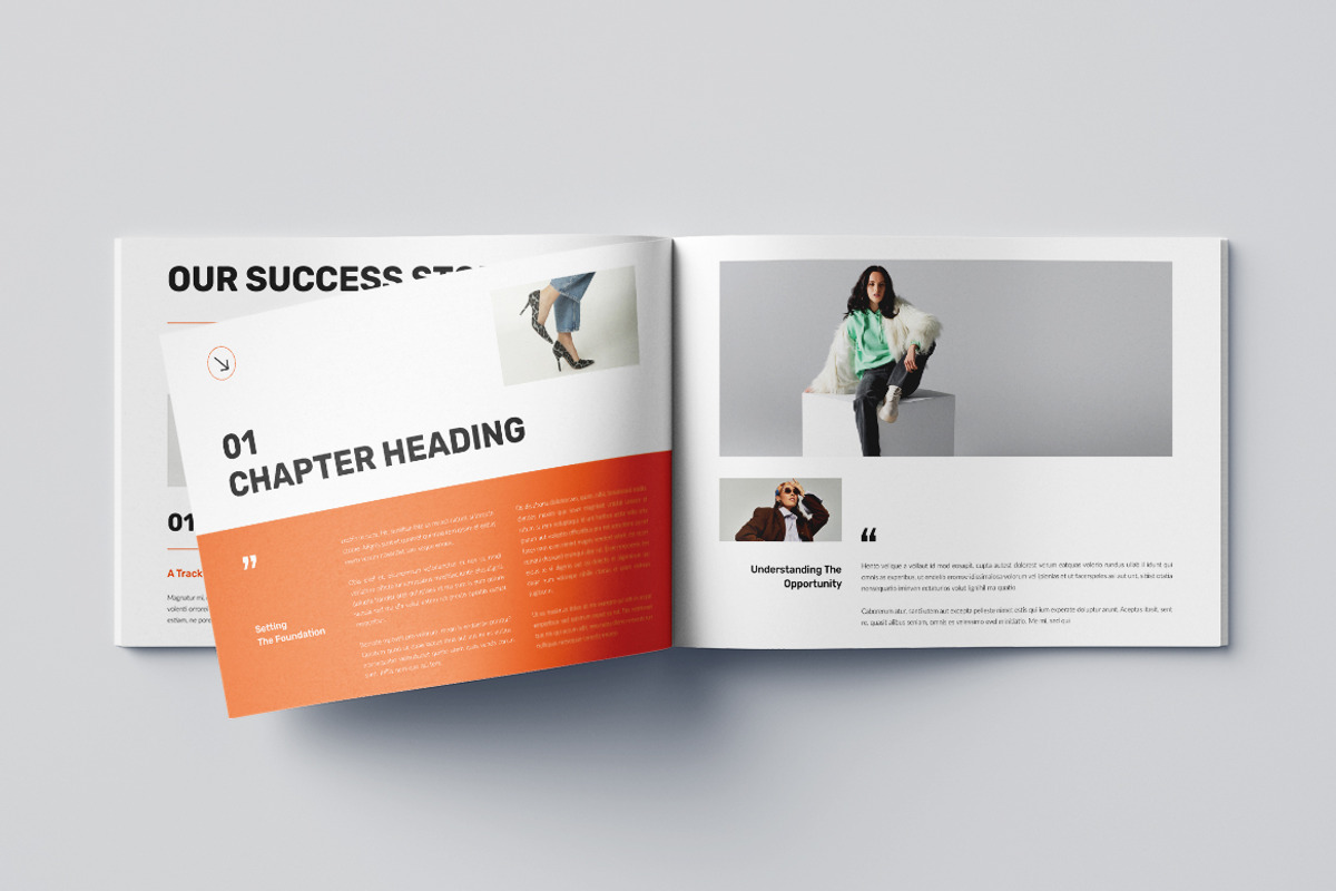 Minimalist E-Book Landscape Template, a Brochure Template by Pixelpick (Photo 5 of 9)