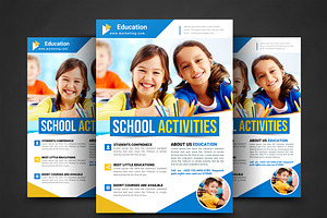 School Education Flyer, a Flyer Template by AfzaalGraphics