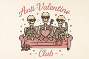 Anti Valentine Club Png, Valentine's, an Illustration by DreamPrint404 (Thumbnail 1 of 8)