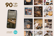 Coffee Instagram Template, a Social Media Template by ZoloDesignHub (Thumbnail 1 of 7)