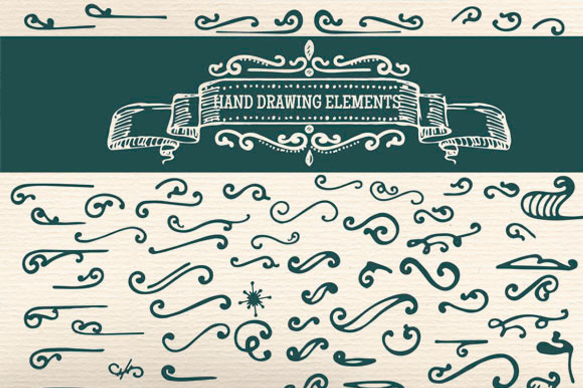 *SET* hand-drawing banners, a Decorative Illustration by ARSCOR (Photo 3 of 5)