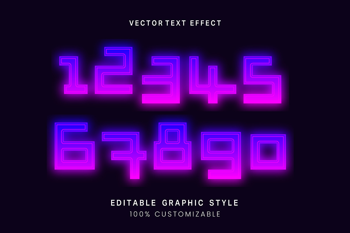 Neon Glow Gradient Text Effect preview 2