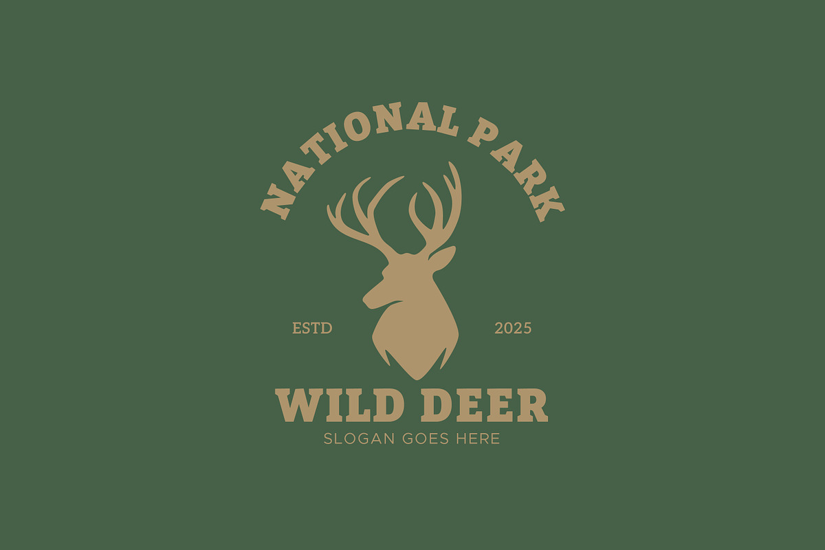 Deer Head Silhouette Design, a Branding & Logo Template by Signatoro (Photo 2 of 2)