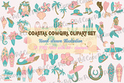 Coastal Cowgirl Clipart PNG Set, an Illustration by Pet Cave (Thumbnail 1 of 5)
