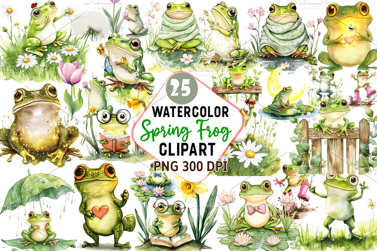 Funny Sunbathing Panda Clipart, an Illustration by Watercolor design (Photo 1 of 4)