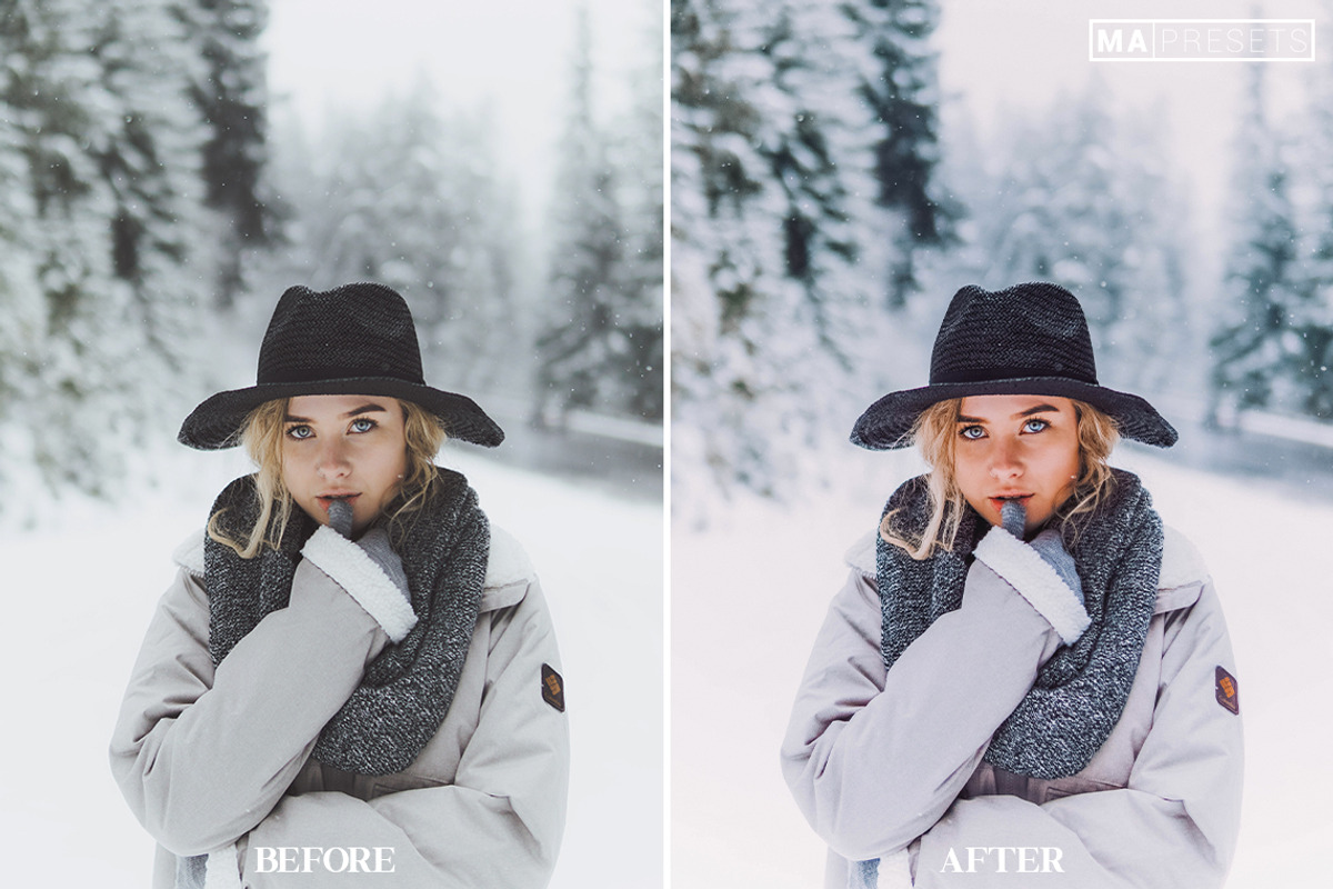 10 WINTER SNOW Lightroom Presets, a Preset Add-On by MaPresets (Photo 8 of 14)