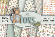 Toys paper, a Pattern Graphic by patriziamoscone (Thumbnail 1 of 4)