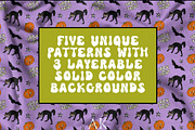 Vintage Halloween Clipart & Patterns, a Seasonal Illustration by Ashley Katrina (Thumbnail 2 of 15)