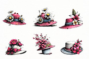 Whimsical Summer Hat Clipart, an Illustration by Designworld (Thumbnail 4 of 8)
