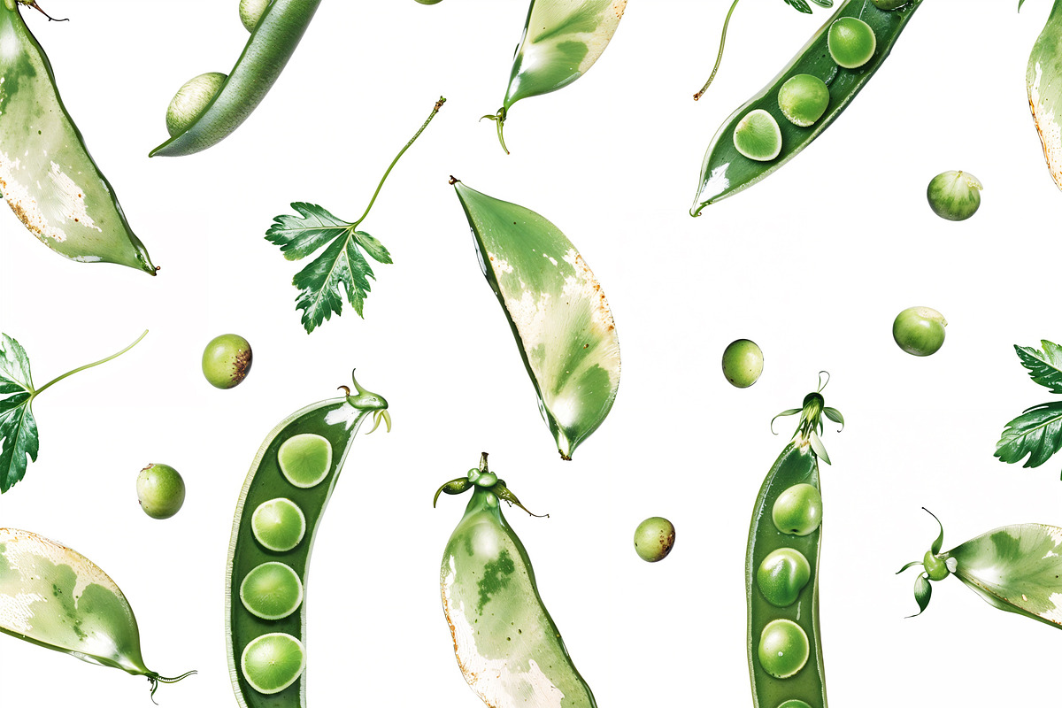 Set of 15 Seamless Vegetable Pattern, a Decorative Illustration by Miss Patterns (Photo 15 of 16)