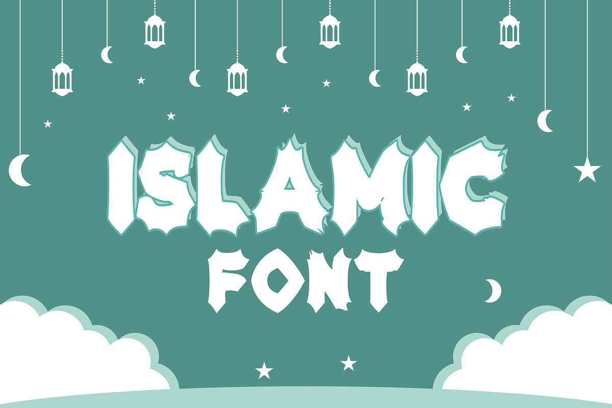 Eid Mubarak - Islamic Font Types, a Font by KiddoGlyphs Studio (Photo 3 of 3)