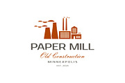 Paper Mill Building Logo, a Branding & Logo Template by Buqancreative (Thumbnail 1 of 3)