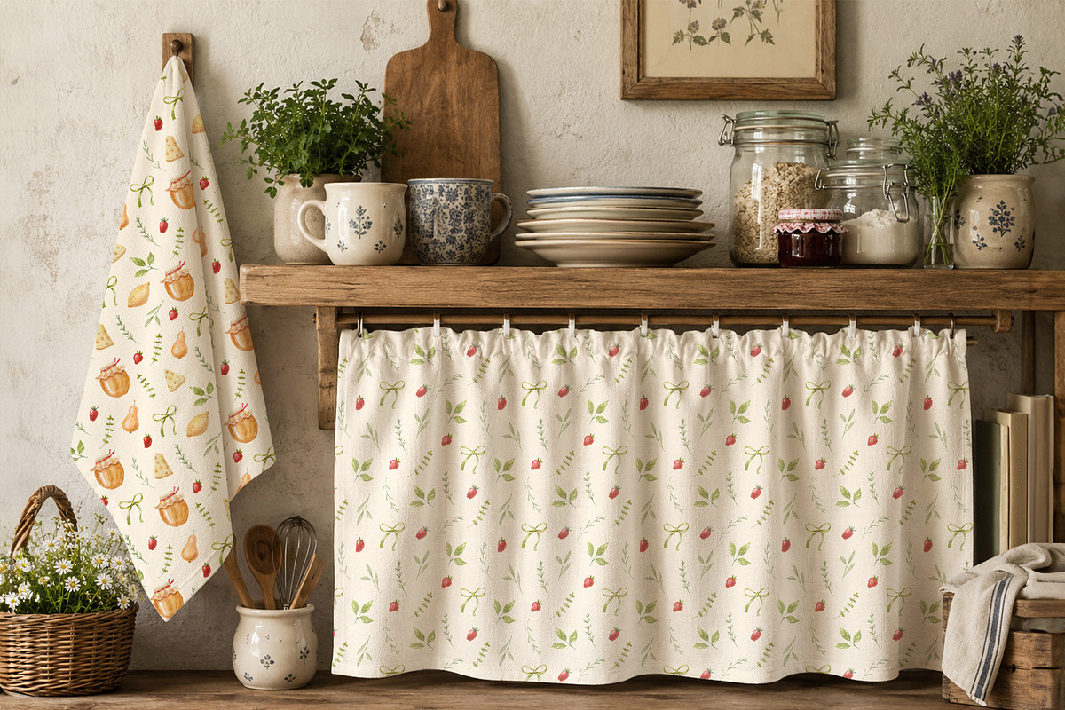Cottage Kitchen Watercolor, a Decorative Illustration by Anna Druzhkova (Photo 28 of 36)