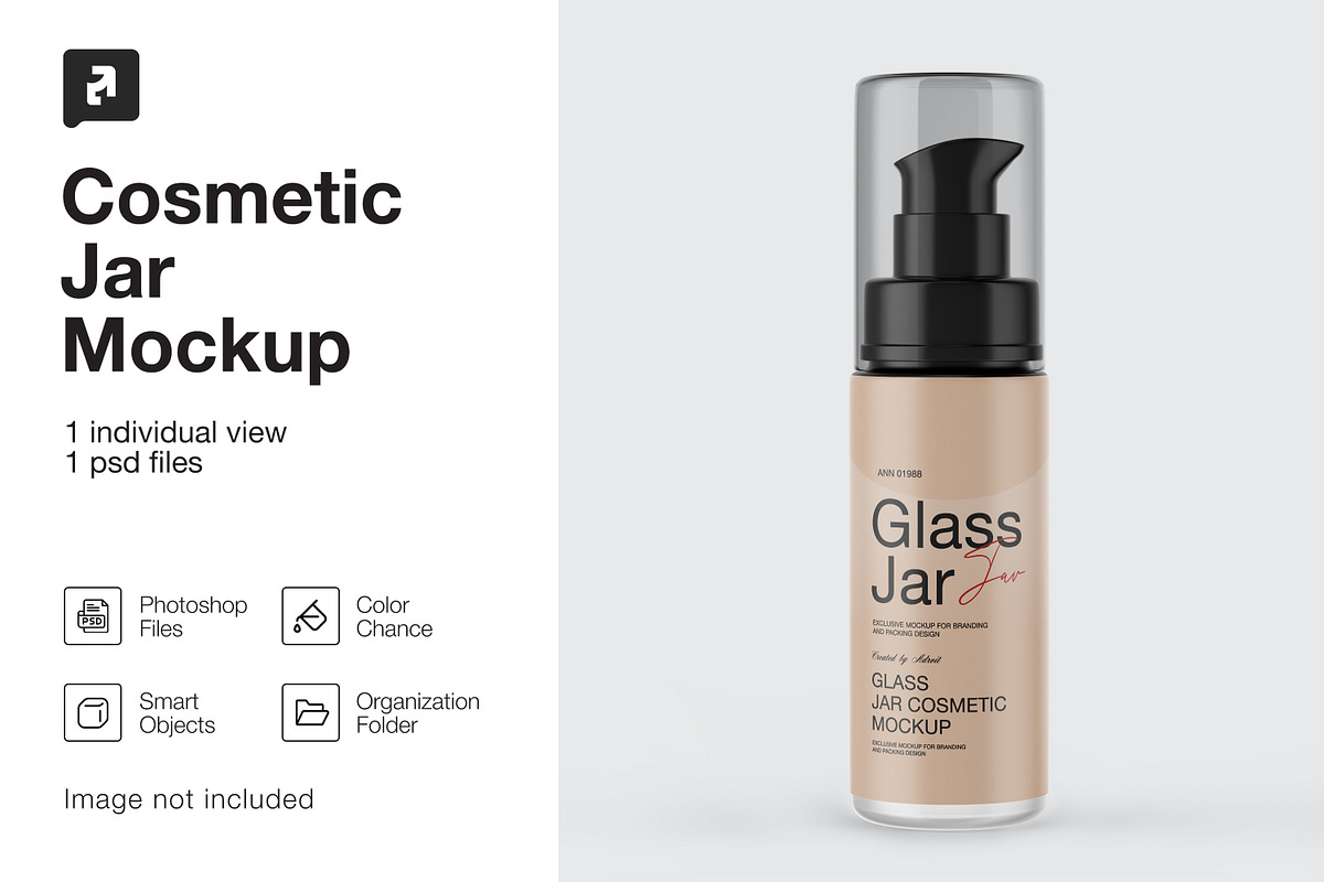 Cosmetic Jar Mockup, a Packaging Mockup by _Adroit_