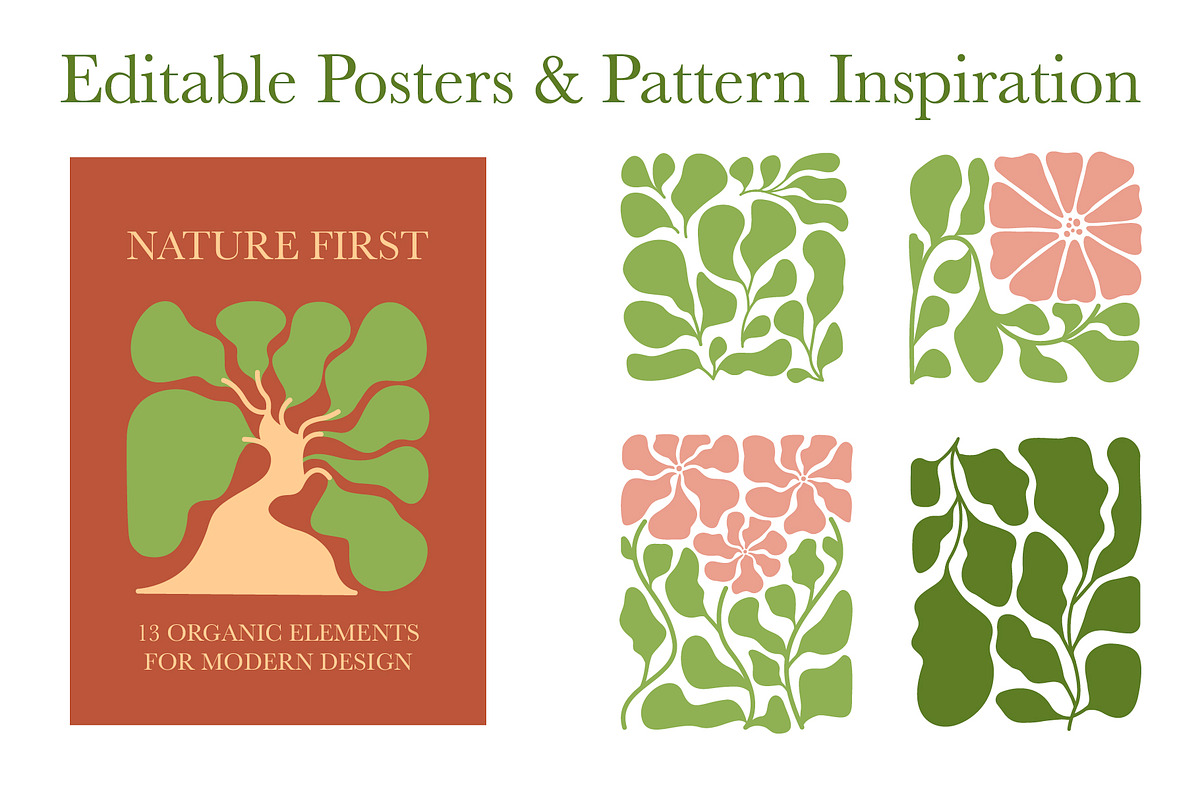 Modern Matisse Botanical Cutout Set, a Decorative Illustration by Lettering_Logo (Photo 5 of 6)