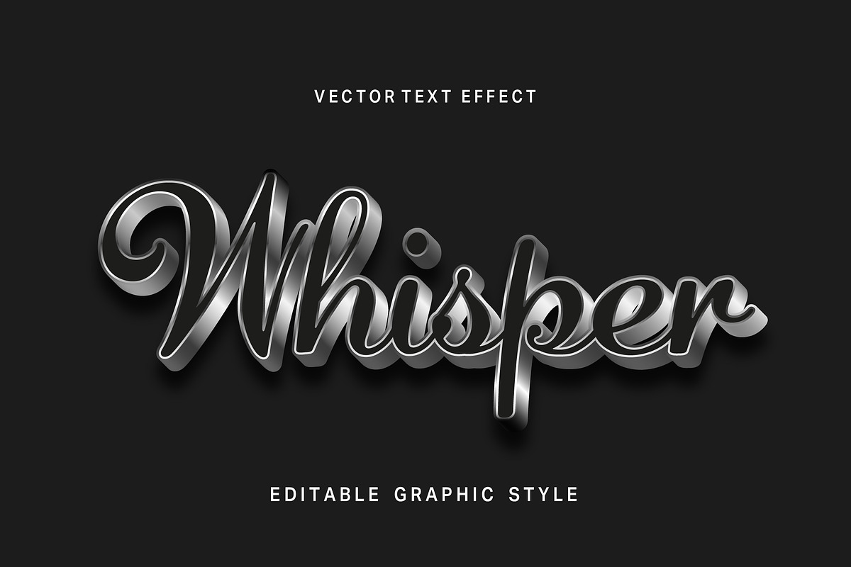 Metallic Script Text Effect