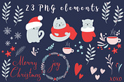 Winter kittens, a Pattern Graphic by Svyatoslava_M (Thumbnail 6 of 7)