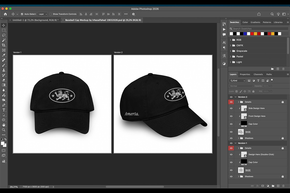 Baseball Cap Mockup by irhasalfahad, a Hat Mockup by Irhasalfahad (Photo 5 of 5)