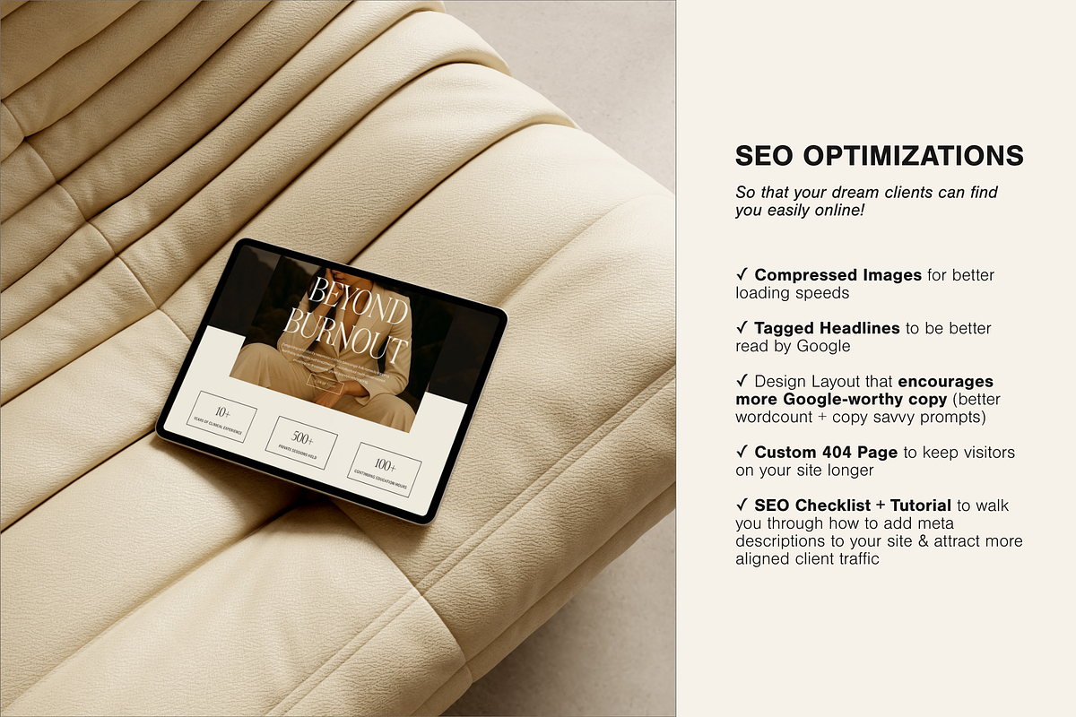 Therapy Squarespace Website Template preview 7