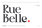 Rue Belle Editorial Serif Font, a Serif Font by Rasio Studio (Thumbnail 1 of 10)