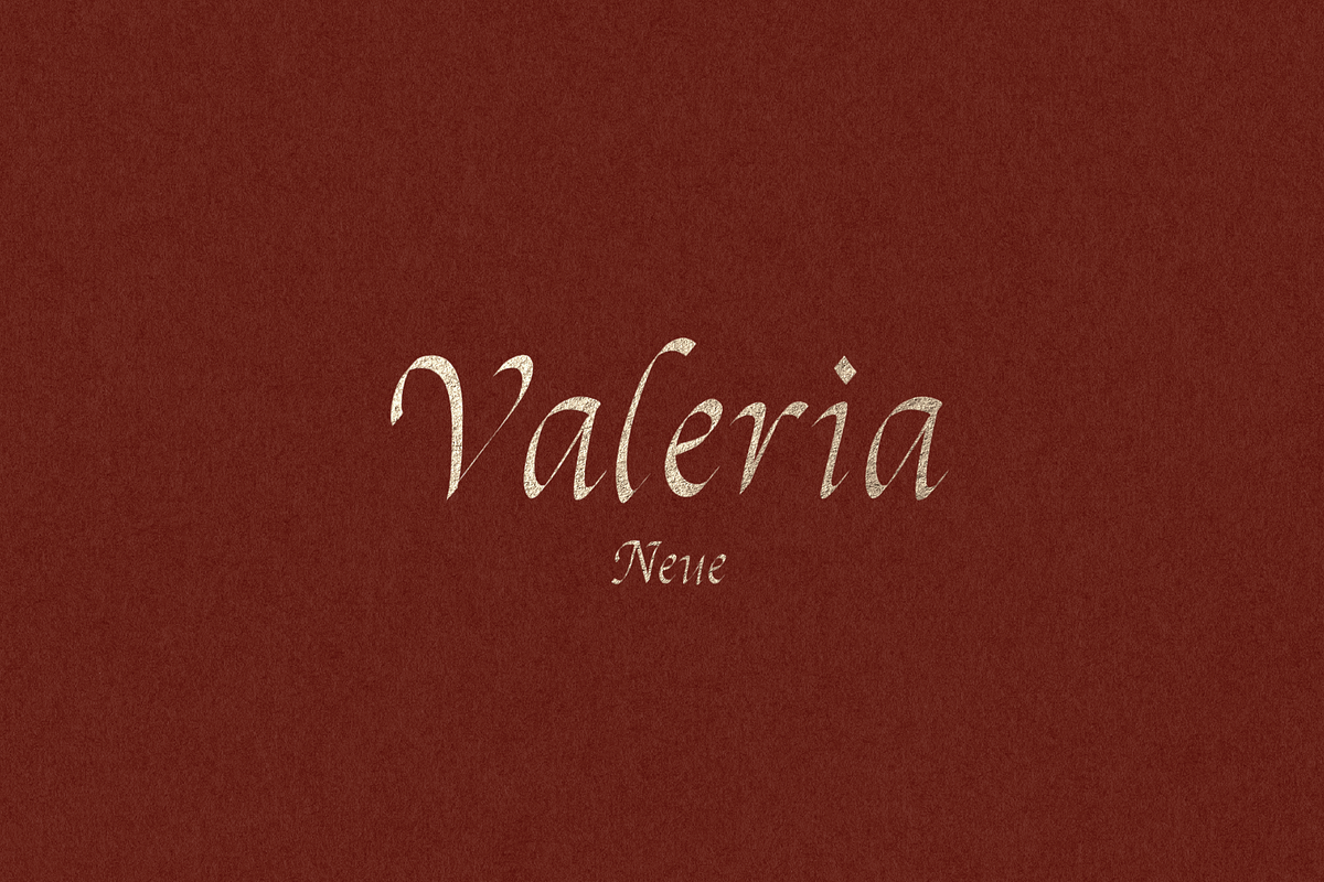 Valeria Neue | Calligraphic Font, a Handwritten Font by OneTen The Studio (Photo 3 of 11)