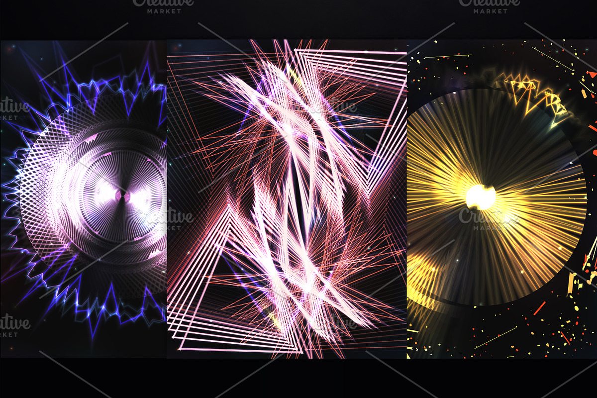SET  21  Shining abstract background, a Flyer Template by Nadin_Lebedeva (Photo 6 of 10)