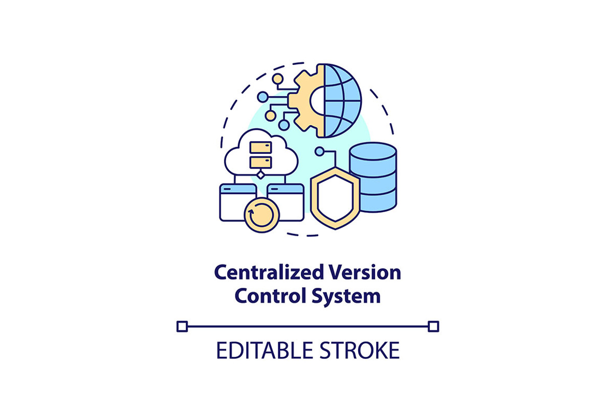 Centralized version control system, an Icon by IMG Visuals