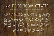 Cuciniere Font + 40 Icons (Handmade), a Font by Hederae Type Foundry (Thumbnail 7 of 9)