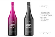 Glossy liqour bottle mockup, a Product Mockup by Smarty Mockups (Thumbnail 3 of 5)